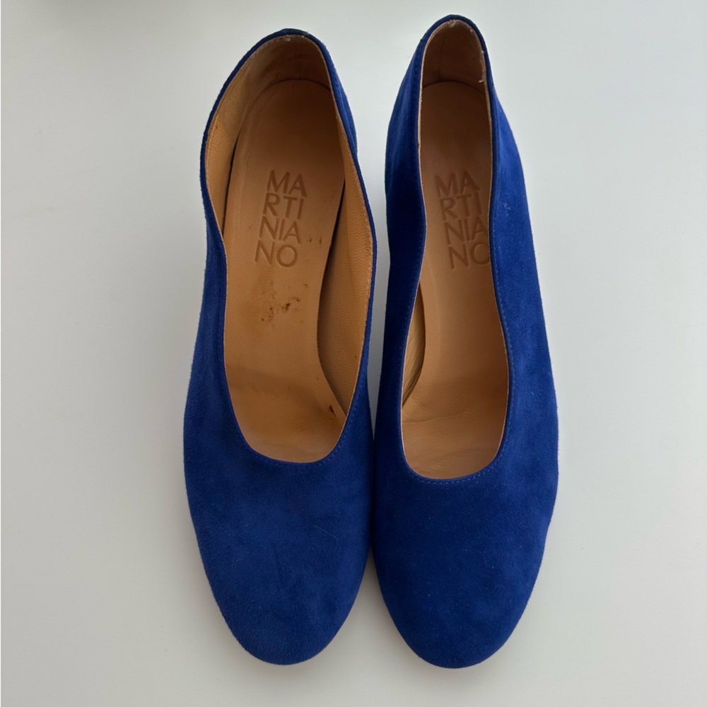 Martiniano Glove Heels Electric Blue (size 39)